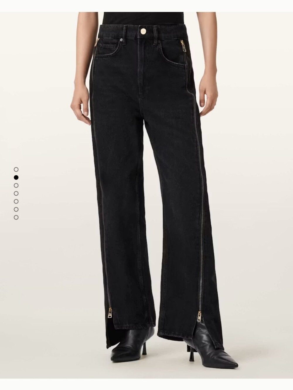 Allsaints Frankie Zip Jeans